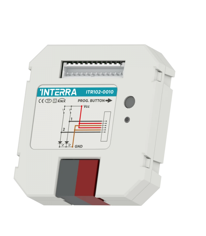 2 Channel KNX Binary Input / Push Button Interface