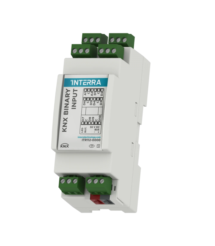 12 Channel 4AN/8DIG KNX Binary Input Module (Din-Rail Mounted)