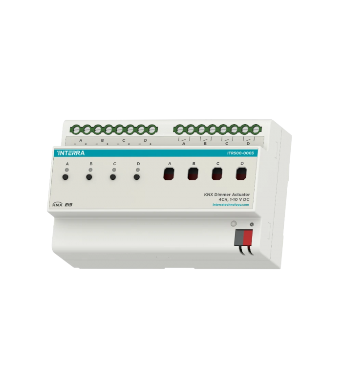 Interra KNX Ballast Controller - 4 Channel 16A (0/1-10V DC)