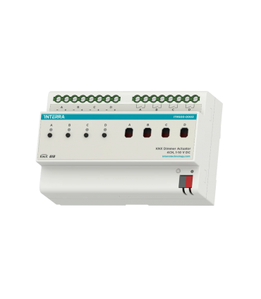 Interra KNX Ballast Controller - 4 Channel 16A (0/1-10V DC)