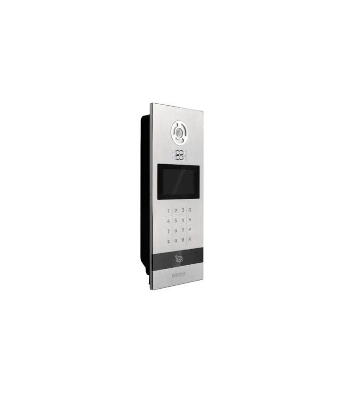 Android Outdoor Video Intercom w/ Face Recognition - 4.3" Color TFT LCD - Aluminium with Touch Buttons