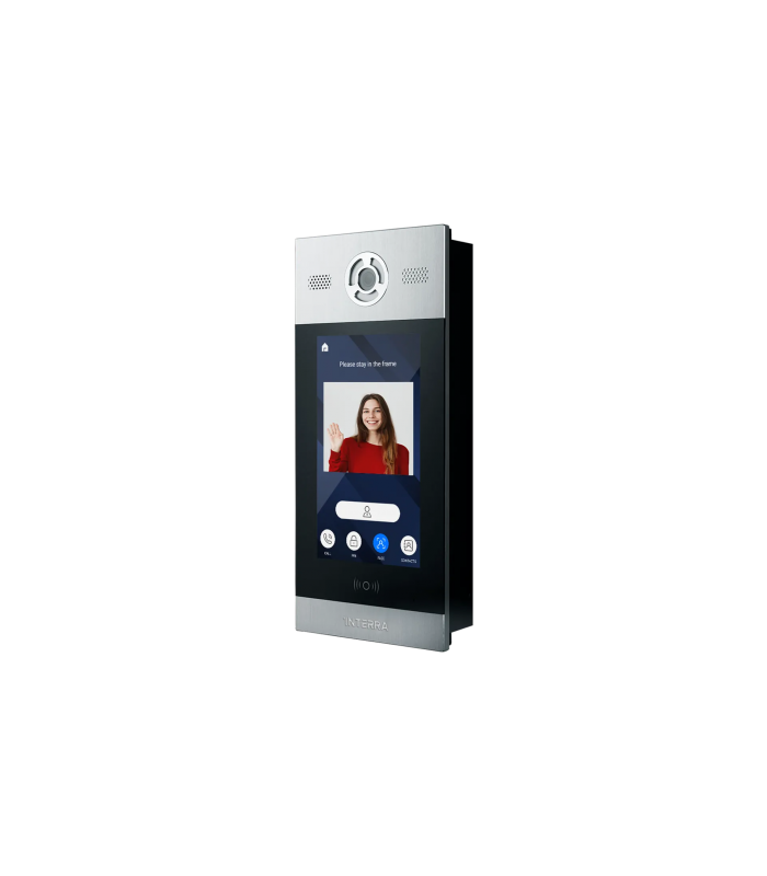 Android Outdoor Video Intercom w/ Face Rec. - 10.1" Touch Screen - Alu. Body