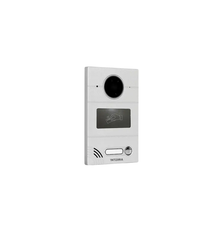 Silver Linux Villa Type Outdoor Intercom Station - Card Reader & Push Button w/ Name Tag