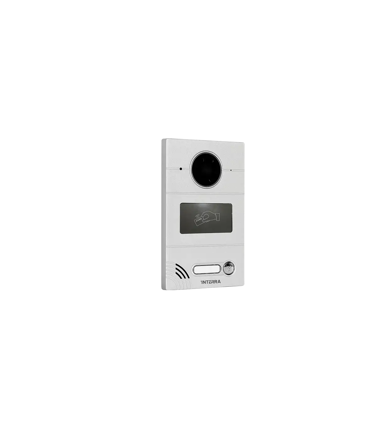 Silver Linux Villa Type Outdoor Intercom Station - Card Reader & Push Button w/ Name Tag