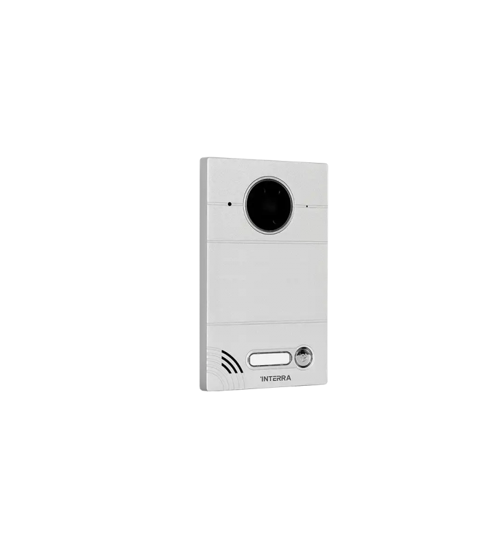 Silver Linux Villa Type Outdoor Intercom Station - Push Button w/ Name Tag