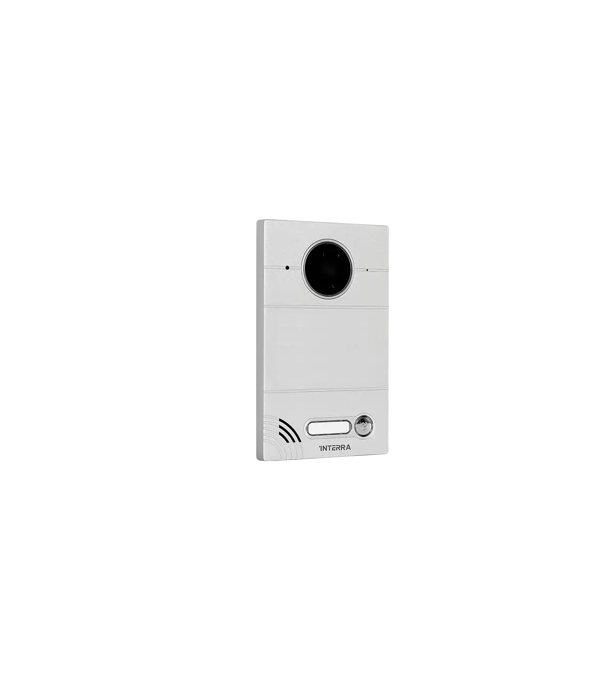 Silver Linux Villa Type Outdoor Intercom Station - Push Button w/ Name Tag