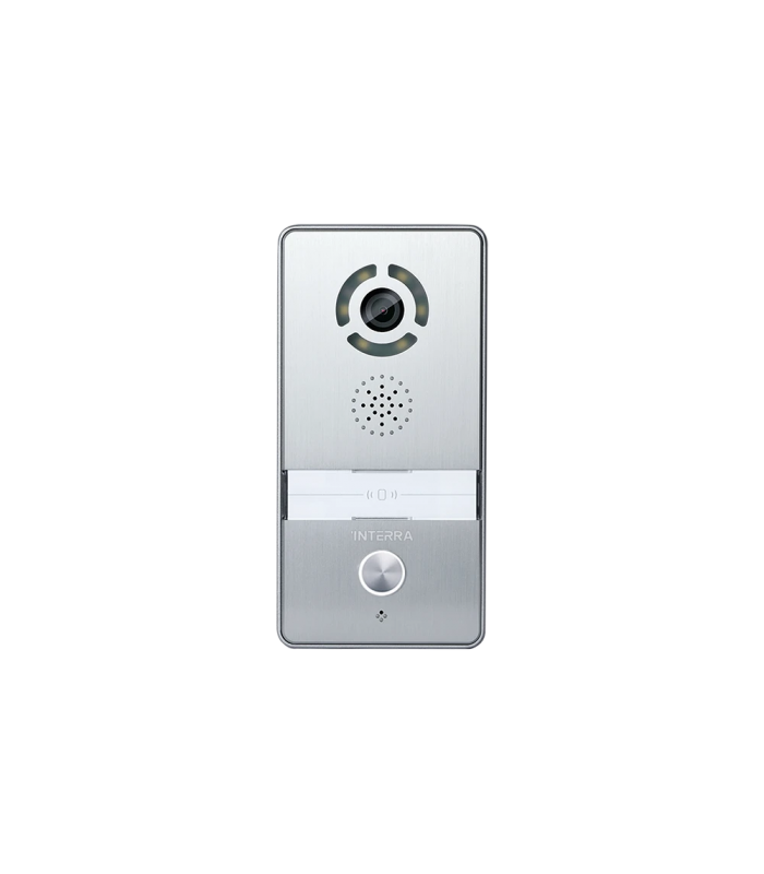 Surface Mounted Villa Type Intercom Outdoor Station w/ Push Button & Name Tag - Aluminum Body
