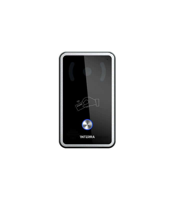 Black Mini Outdoor Station w/ Card Reader & Push Button