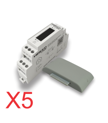 PACHET COMPLET X5 Detector Inundatie cu sonda aparentă WFD2_W_KIT Wireeo Flood