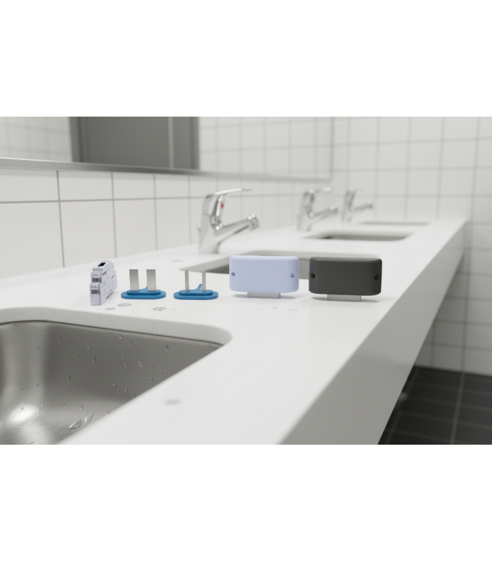 PACHET COMPLET X5 Detector inundatie cu sonda circulara FFD2_4R_KIT Wireeo Flood