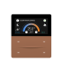 iXm 3’’ KNX Touch Panel 4 Button Softtouch Mocha w/ LCD + AQI