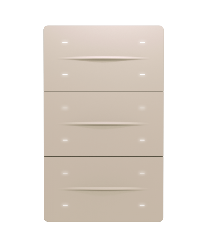 iXm 3’’ KNX Touch Panel 12 Button Softtouch Cold Beige