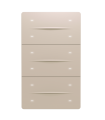 iXm 3’’ KNX Touch Panel 12 Button Softtouch Cold Beige