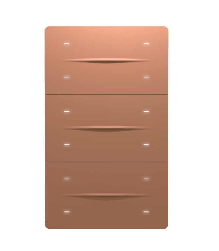 iXm 3’’ KNX Touch Panel 12 Button Softtouch Mocha