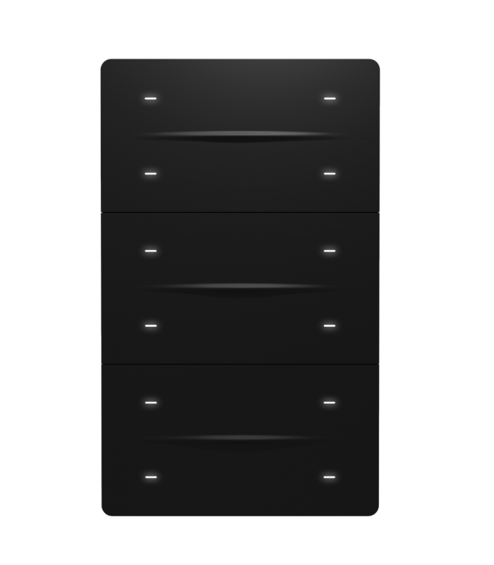 iXm 3’’ KNX Touch Panel 12 Button Softtouch Black