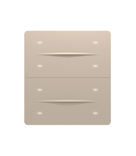 iXm 3’’ KNX Touch Panel 8 Button Softtouch Cold Beige