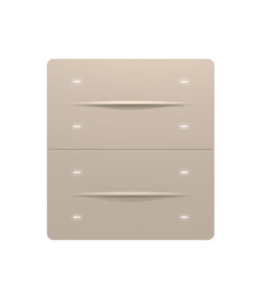 iXm 3’’ KNX Touch Panel 8 Button Softtouch Cold Beige