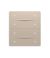 iXm 3’’ KNX Touch Panel 8 Button Softtouch Cold Beige