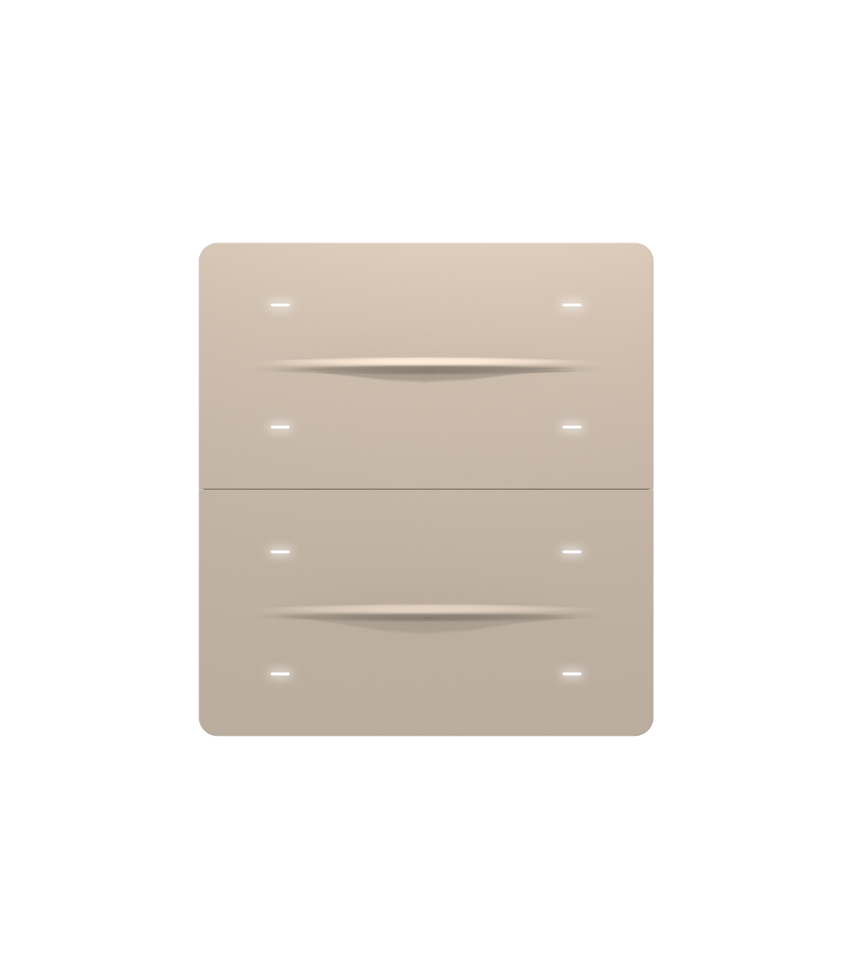 iXm 3’’ KNX Touch Panel 8 Button Softtouch Cold Beige