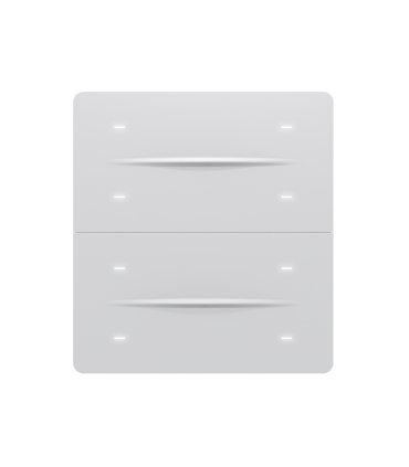 iXm 3’’ KNX Touch Panel 8 Button PureLine White w/ AQI