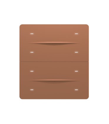 iXm 3’’ KNX Touch Panel 8 Button Softtouch Mocha w/ AQI