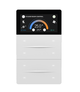 iXm 3’’ KNX Touch Panel 8 Button PureLine White w/ LCD