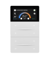 iXm 3’’ KNX Touch Panel 8 Button PureLine White w/ LCD