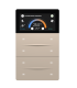 iXm 3’’ KNX Touch Panel 8 Button Softtouch Cold Beige w/ LCD