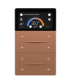iXm 3’’ KNX Touch Panel 8 Button Softtouch Mocha w/ LCD