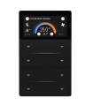 iXm 3’’ KNX Touch Panel 8 Button Softtouch Black w/ LCD