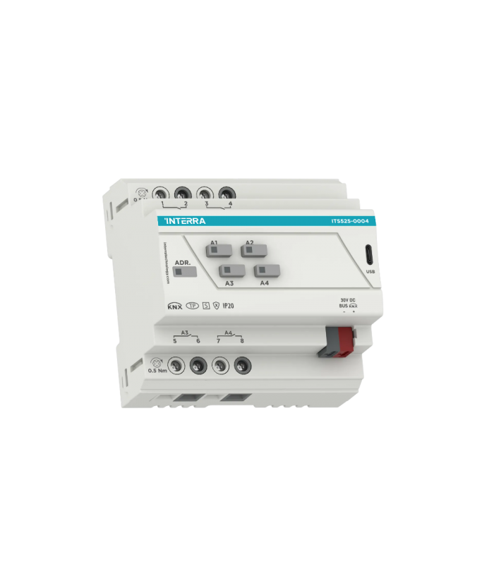 KNX Secure Combo+ Switch Actuator - 4 Channel