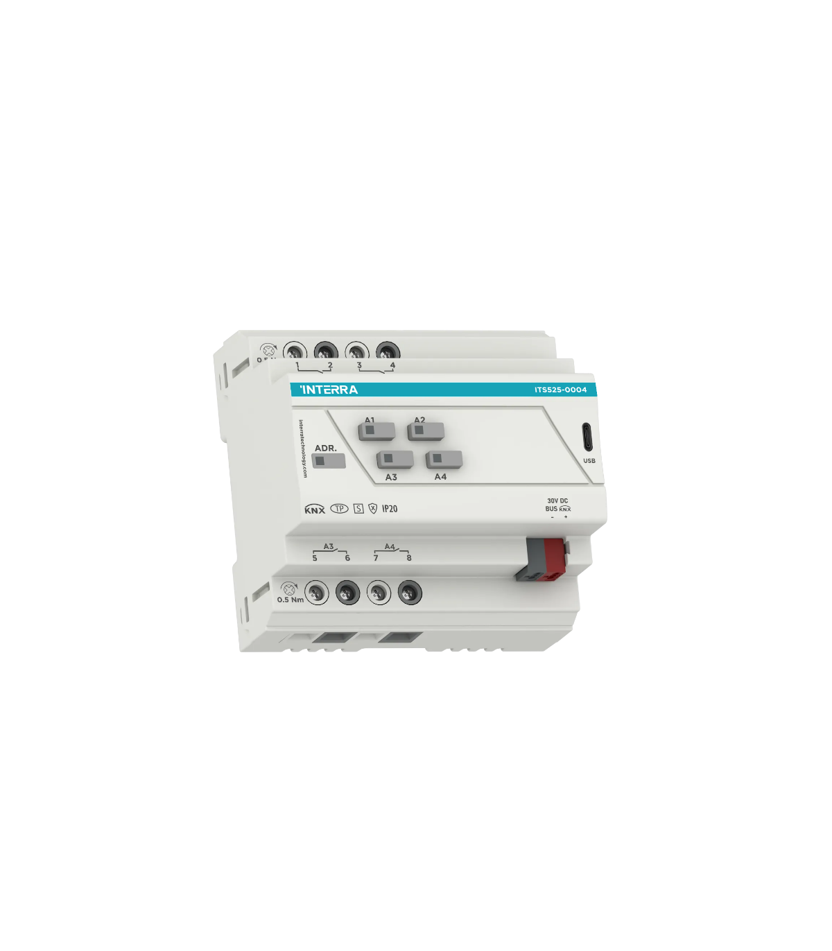 KNX Secure Combo+ Switch Actuator - 4 Channel
