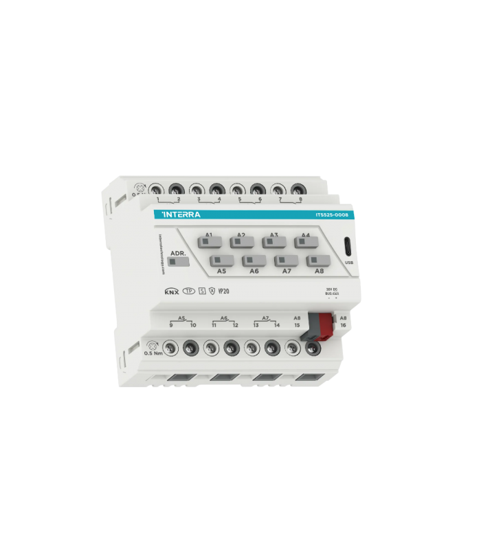 KNX Secure Combo+ Switch Actuator - 8 Channel