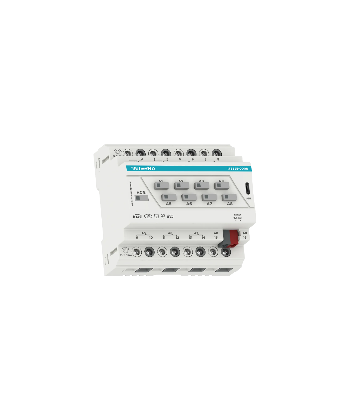 KNX Secure Combo+ Switch Actuator - 8 Channel