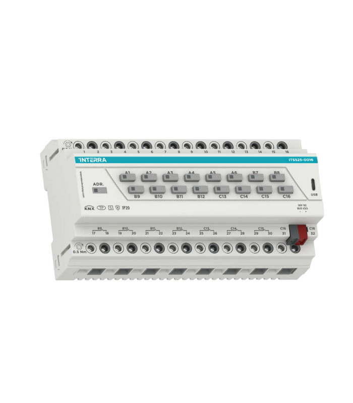 KNX Secure Combo+ Switch Actuator - 16 Channel