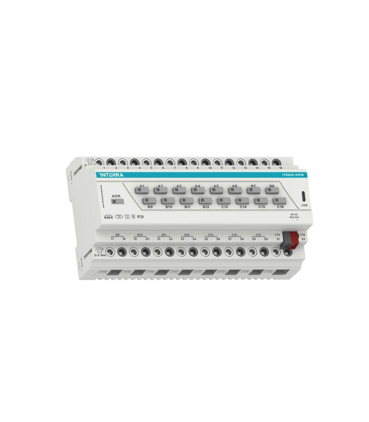 KNX Secure Combo+ Switch Actuator - 16 Channel