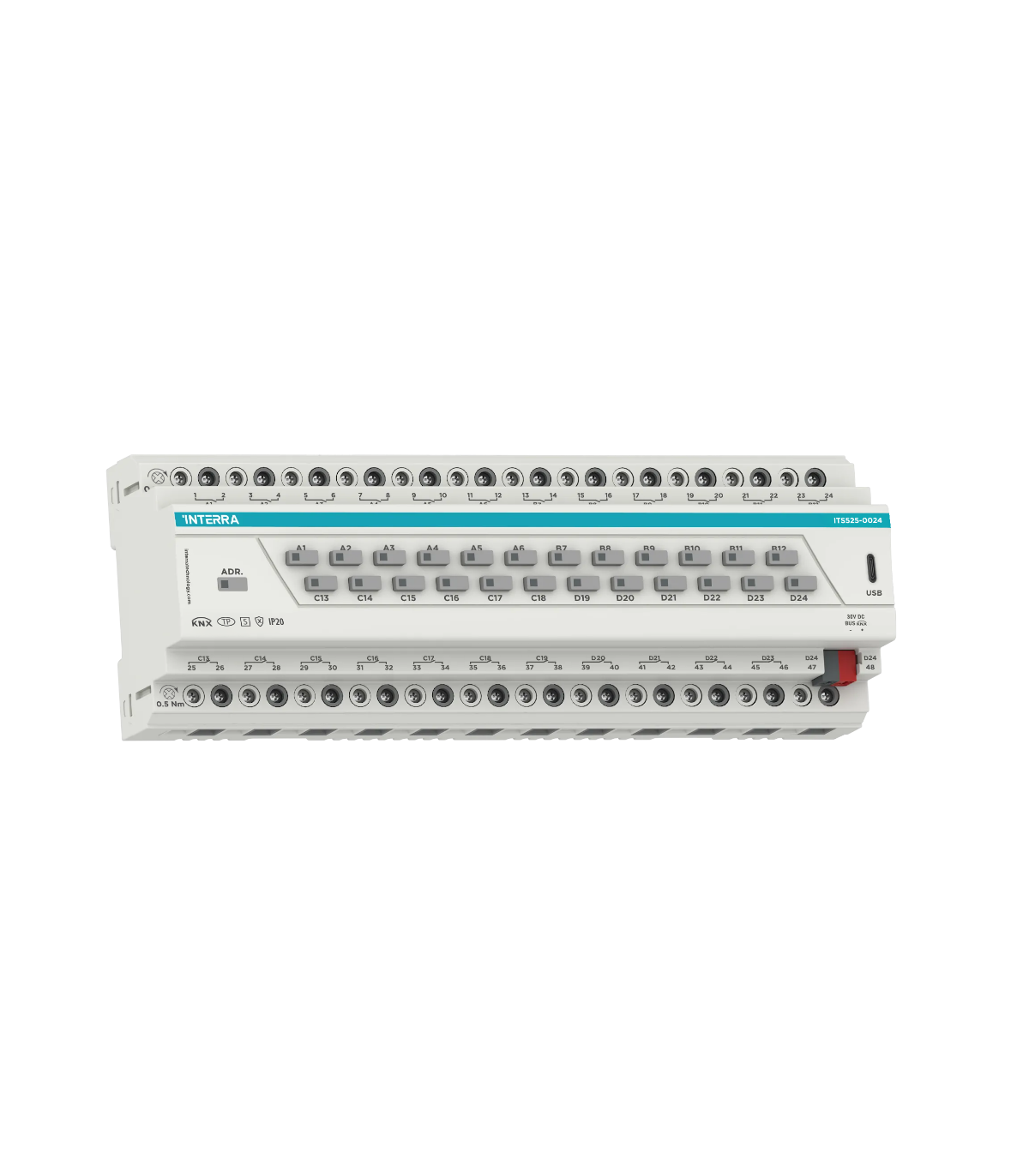 KNX Secure Combo+ Switch Actuator - 24 Channel