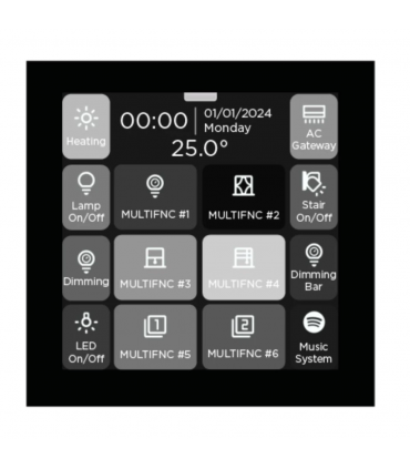iX3 4" KNX Secure Touch Panel, Blk