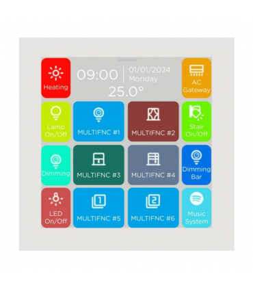 iX3 4" KNX Secure Touch Panel, White + AQI