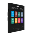 İX4 4" KNX Secure Touch Panel, Silver Case, Blk Glass