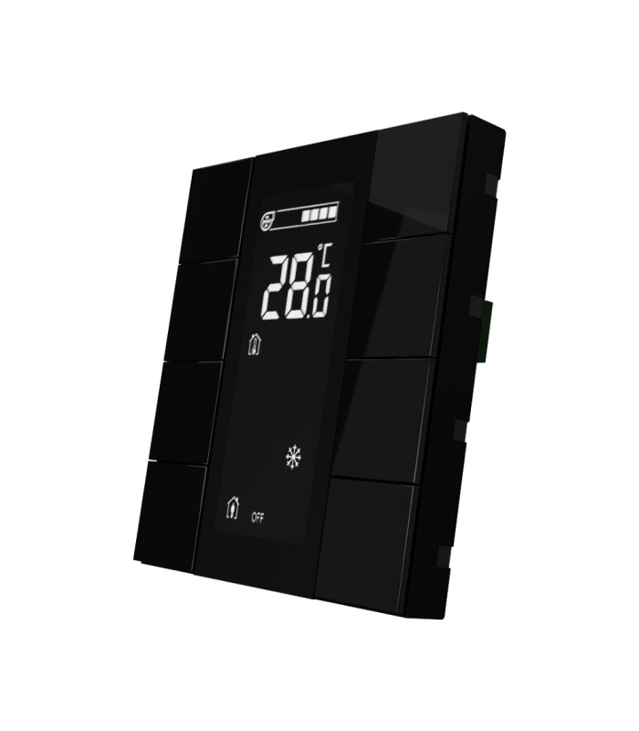 iSwitch+ - 8 Buton Secure Black Plastic w/LCD + AQI