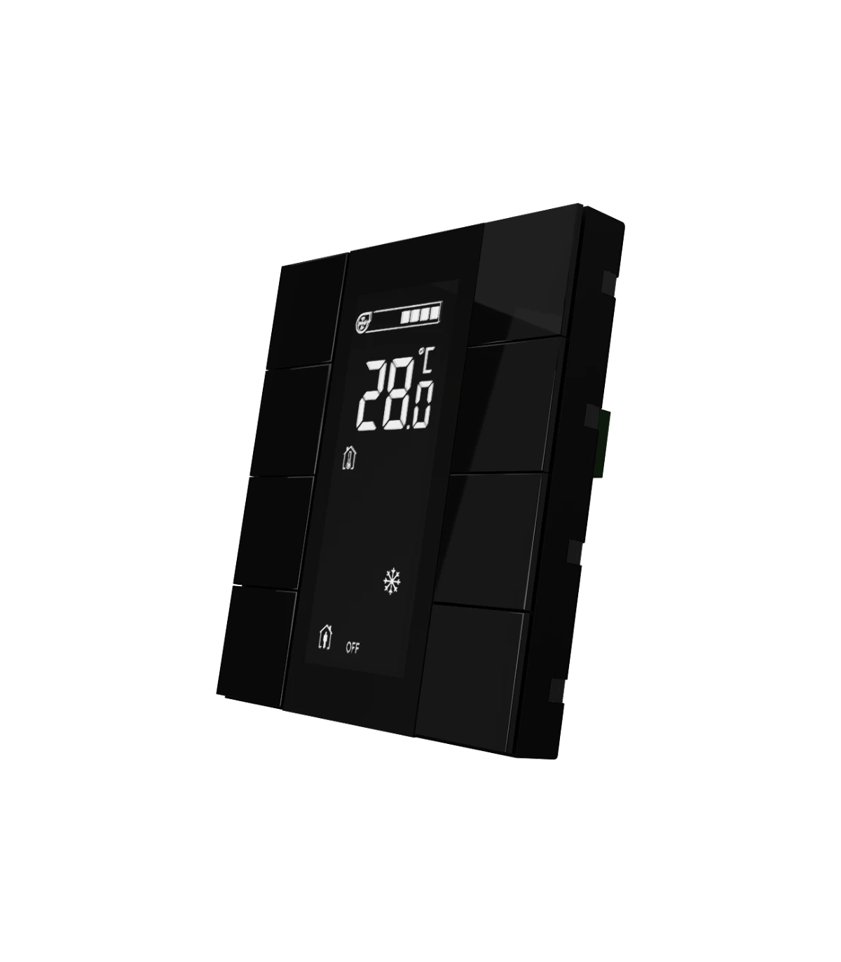 iSwitch+ - 8 Buton Secure Black Plastic w/LCD + AQI