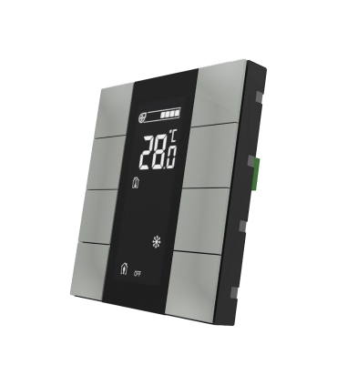 iSwitch+ - 8 Buton Secure Metallic Gray Plastic w/LCD + AQI