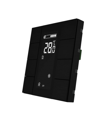 iSwitch+ - 8 Buton Secure Black Aluminium w/LCD + AQI
