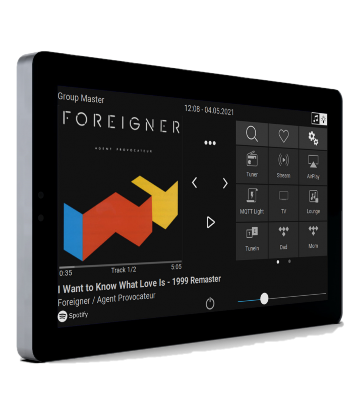 TouchPad7 - Panou de control pentru muzică și KNX