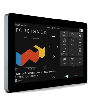 TouchPad7 - Panou de control pentru muzică și KNX
